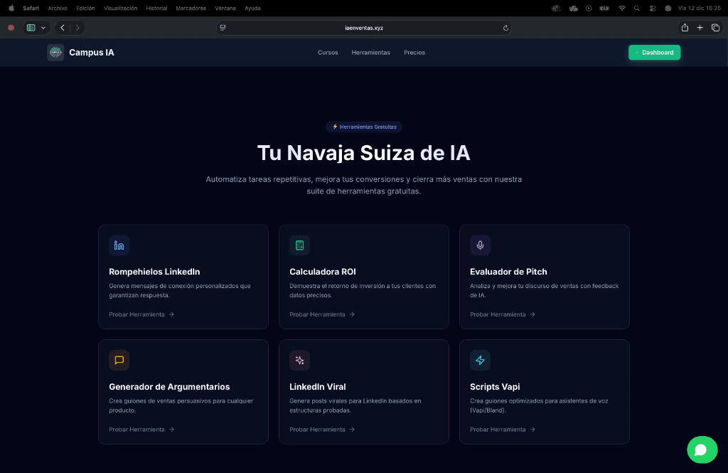 Grid de Herramientas